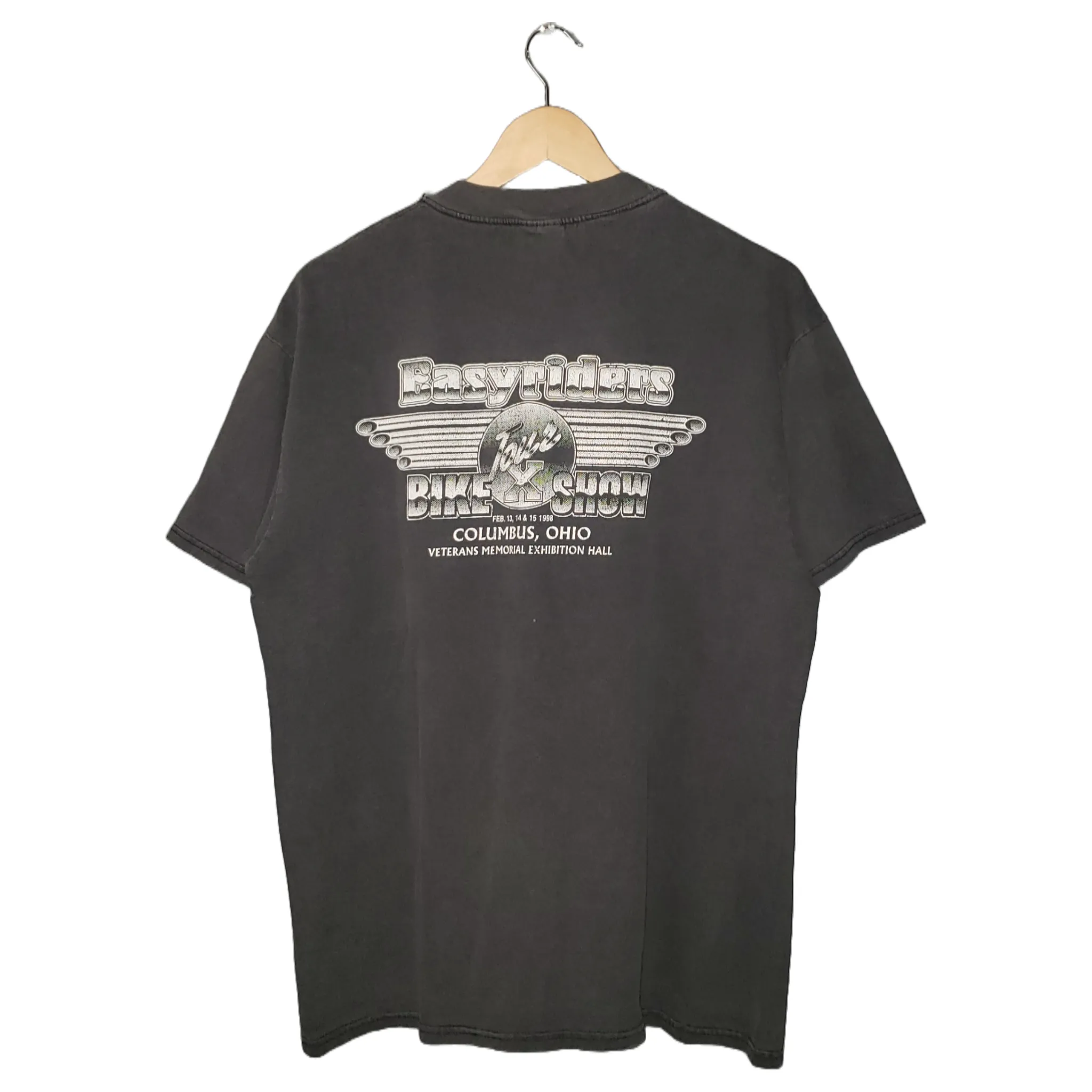 Vintage Easyriders Motorcycle Never Forget Veterans 1995 T-Shirt Lg
