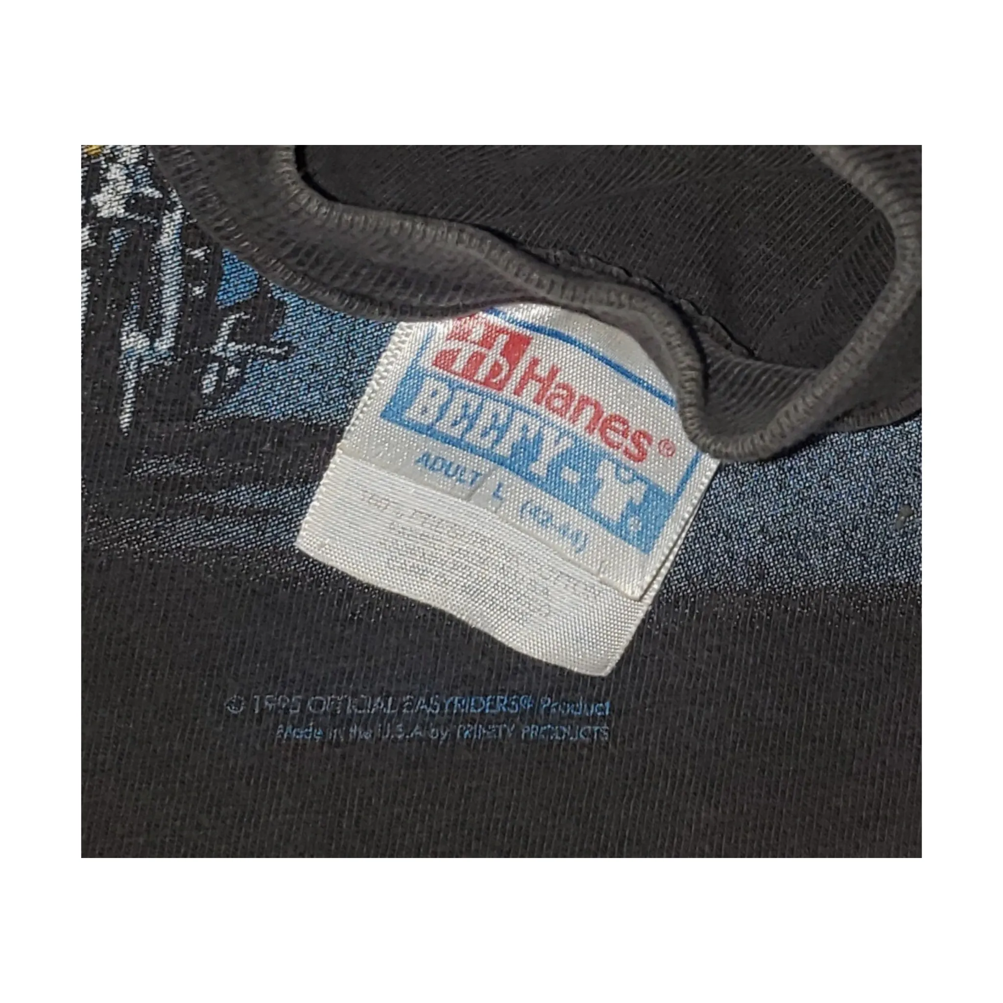 Vintage Easyriders Motorcycle Never Forget Veterans 1995 T-Shirt Lg