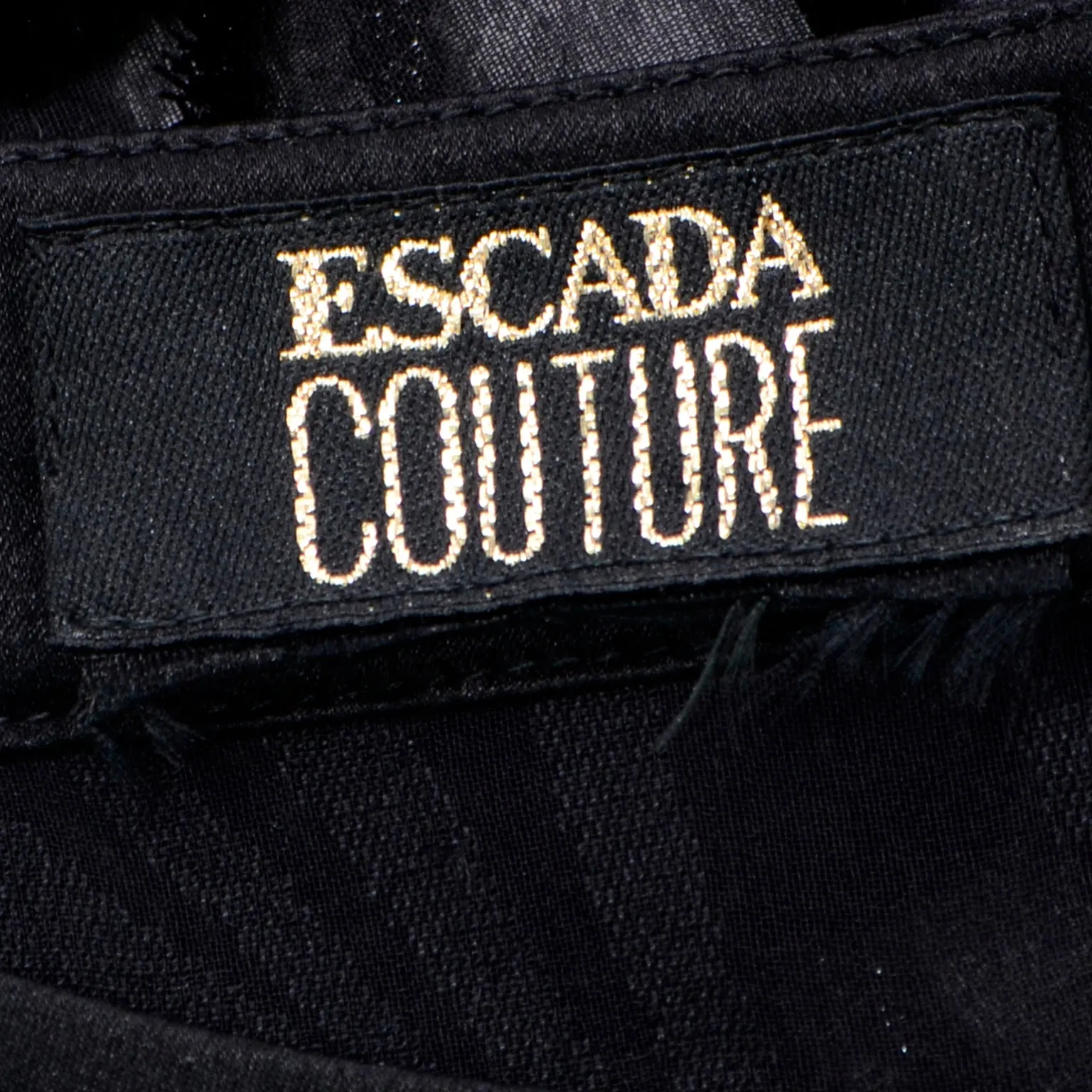 Vintage Escada Couture Burn Out Velvet Silk Evening Tunic Top