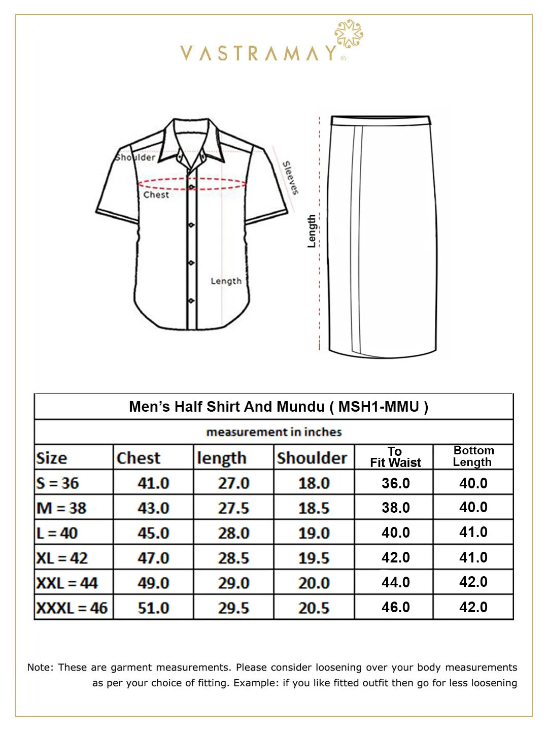 VM By VASTRAMAY Men's Maroon and White Cotton Blend Shirt And Mundu Set