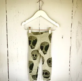 Water Skull Leggings - Grey