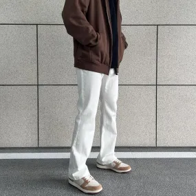 White Basic Flared Jeans