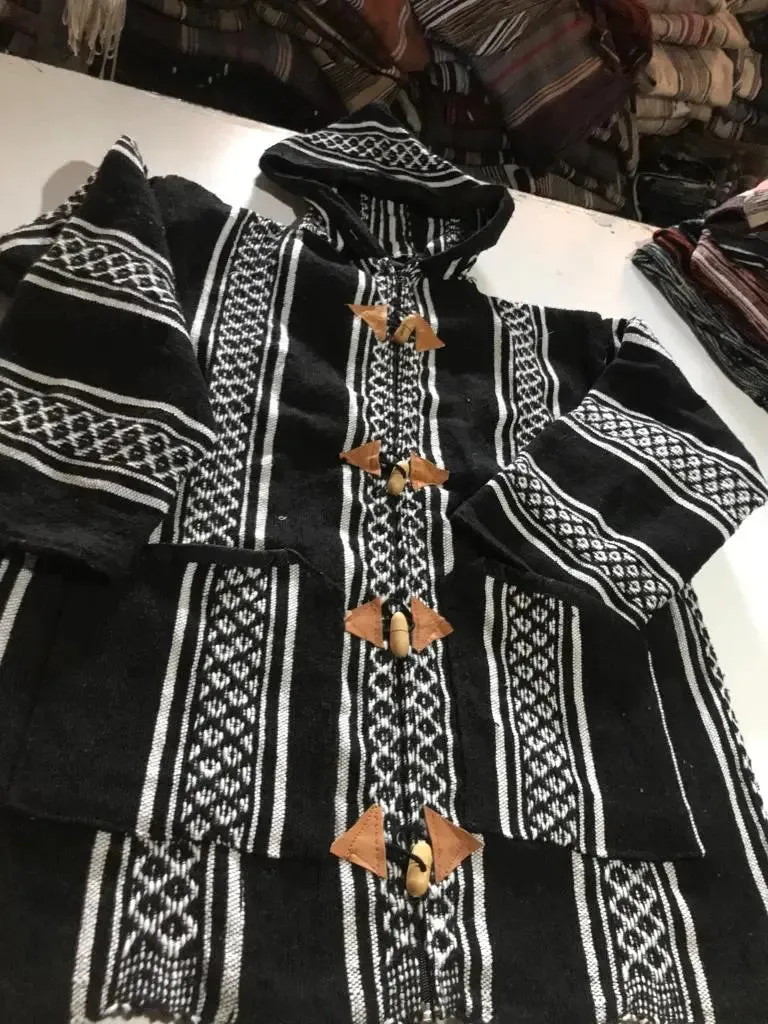 Winter Morrocan Hooded Mini Djellaba | Traditional Coat |2025
