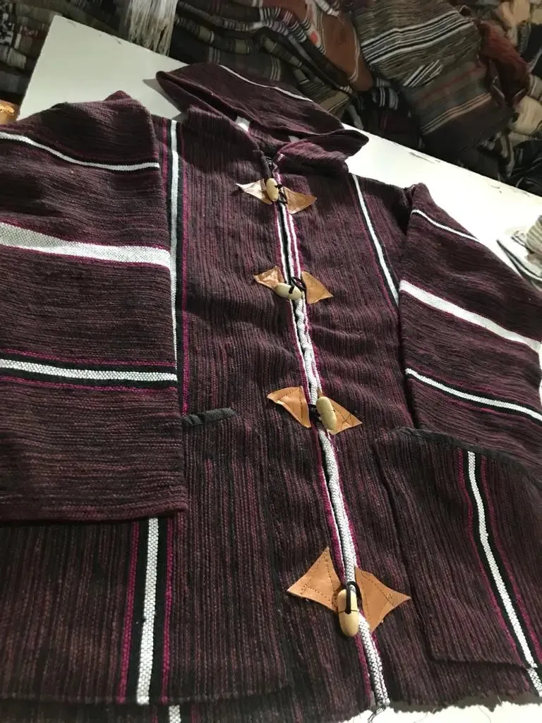 Winter Morrocan Hooded Mini Djellaba | Traditional Coat |2025