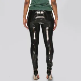 Women's Autumn/Winter PU Leather Skinny High-Waist Leggings