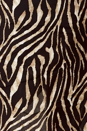 Women's Midi Wrap Dress in Zebra Print with Long Sleeves - Stylish Crossover Design for Every Occasion - Liquorish