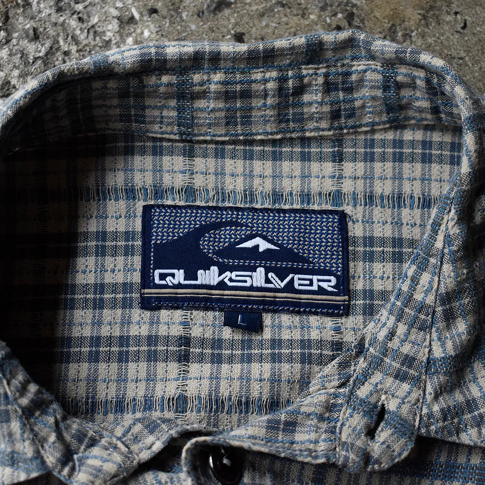 Y2K Quiksilver ロゴプリント コットンシャツ 240711