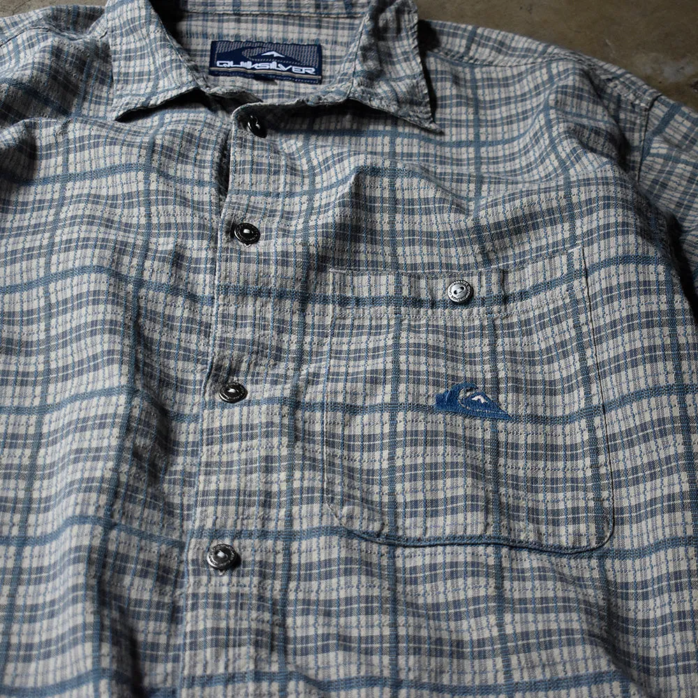 Y2K Quiksilver ロゴプリント コットンシャツ 240711