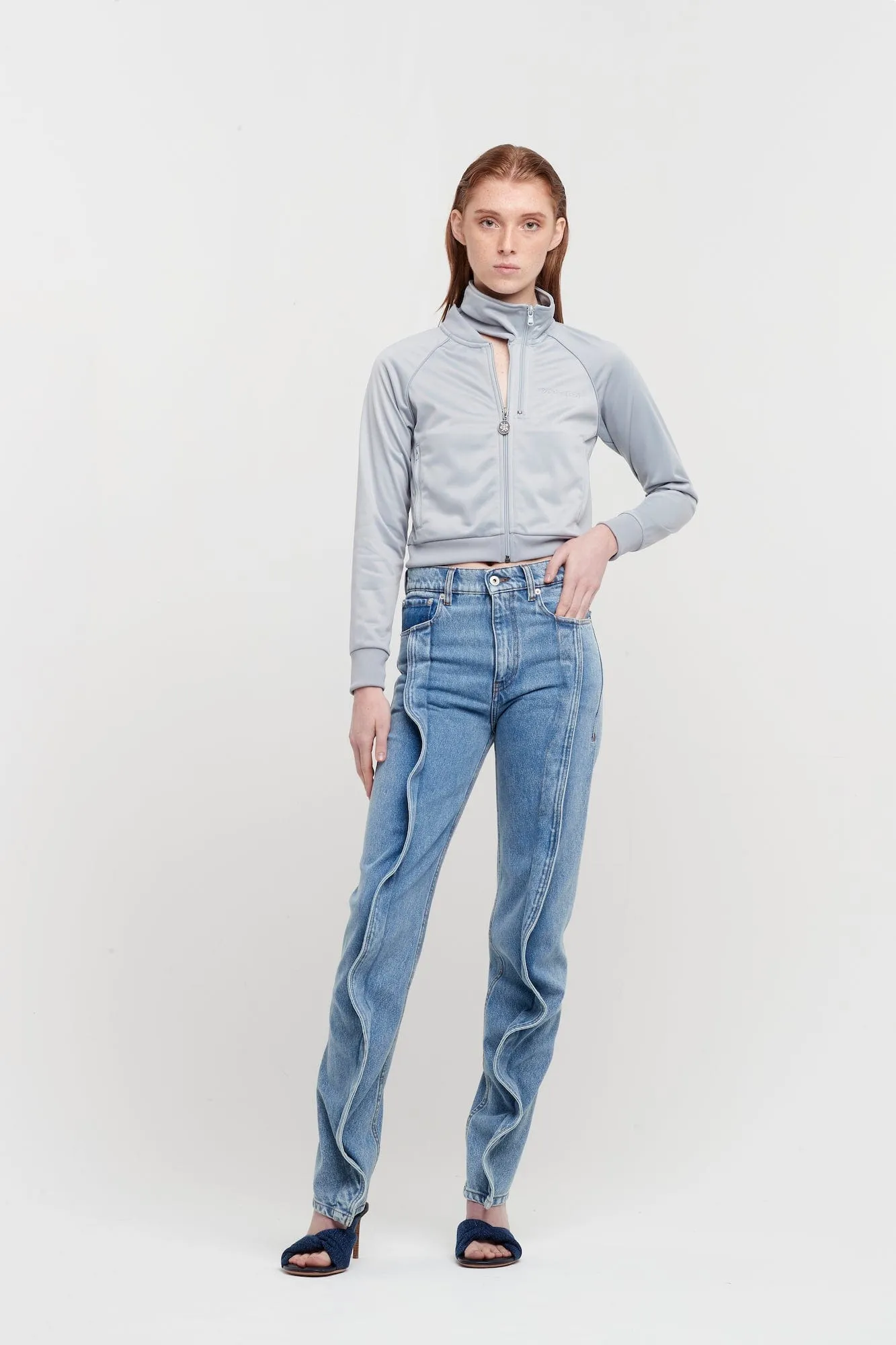 Y/Project Womens Double Collar Track Jacket