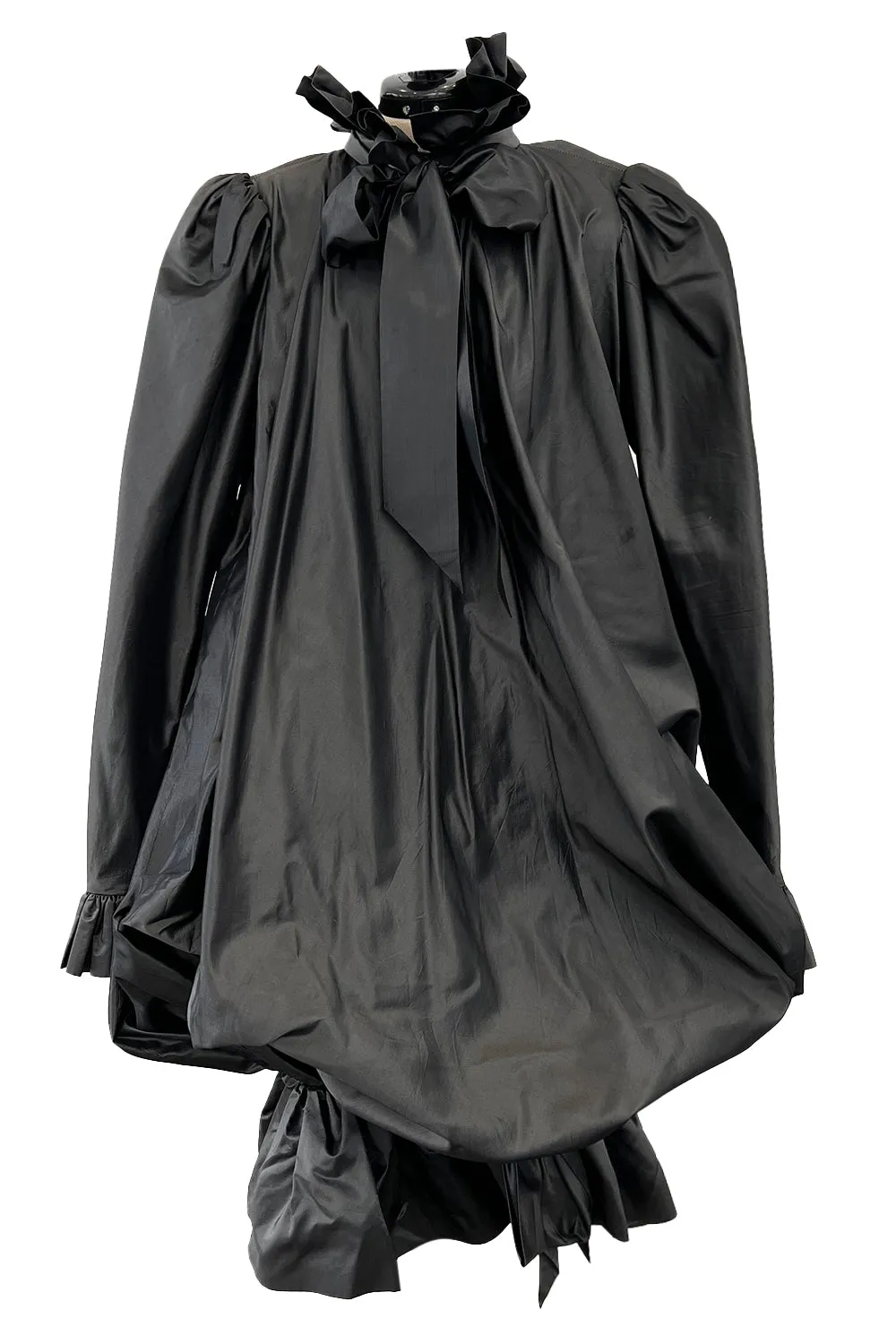 Yves Saint Laurent Fall 1981 Haute Couture Silk Taffeta Dress, Skirt & Sash Set