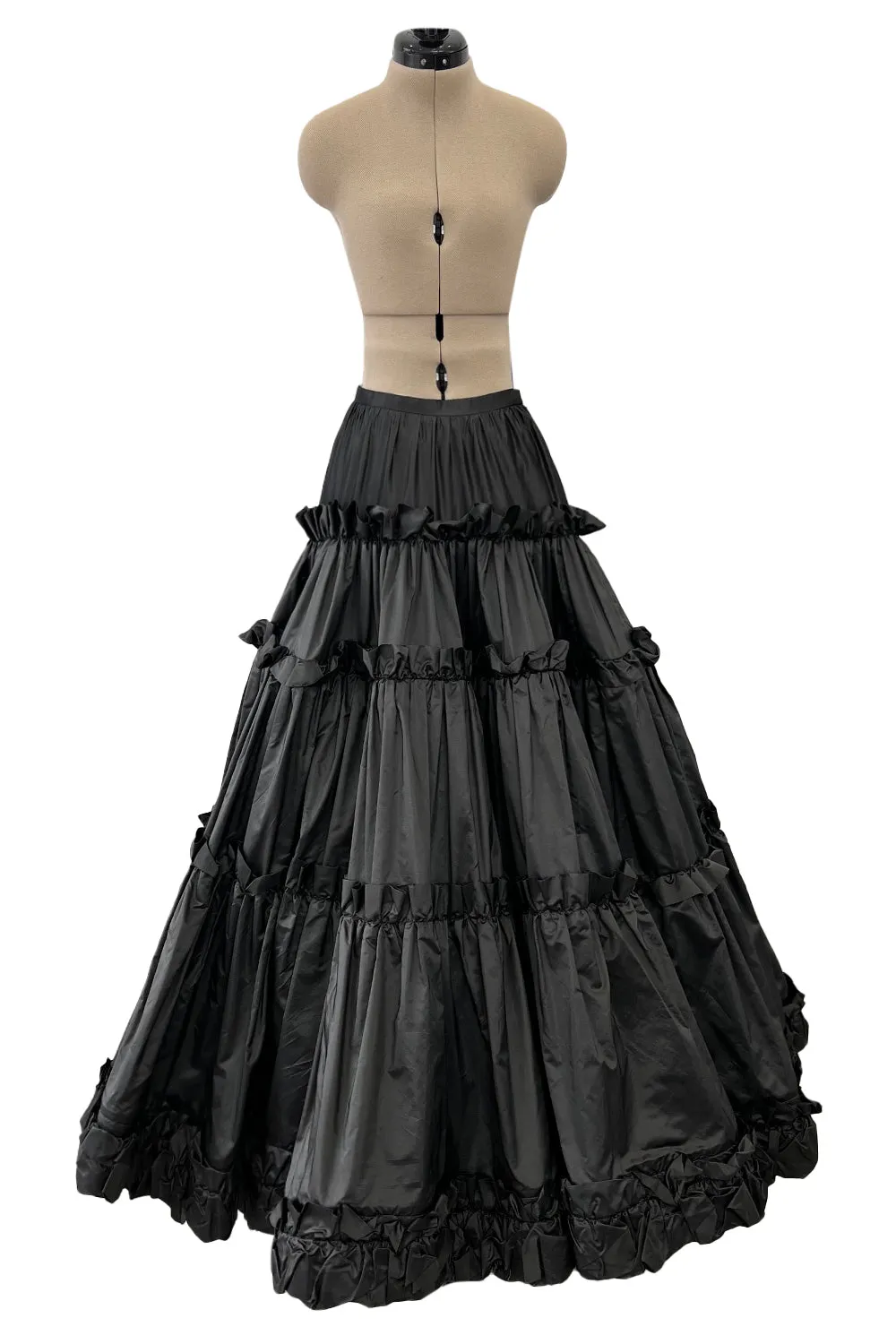 Yves Saint Laurent Fall 1981 Haute Couture Silk Taffeta Dress, Skirt & Sash Set